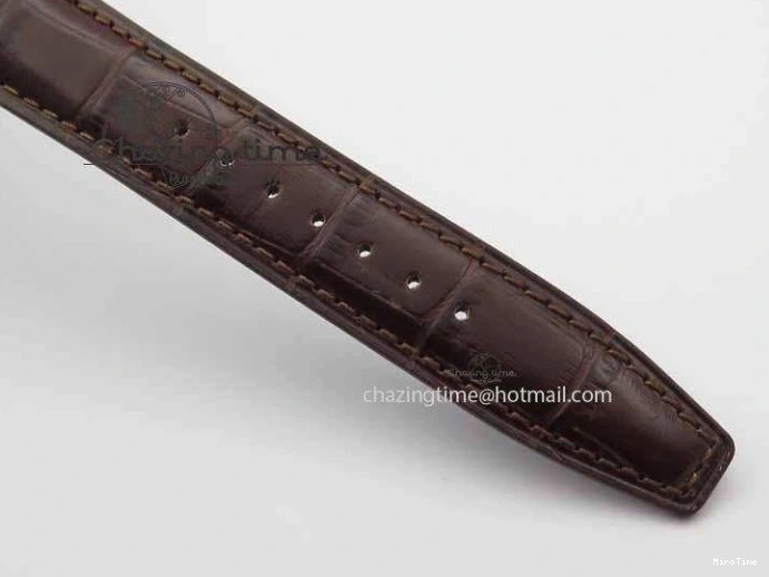 MIROTIME 0403 Unique Portuguese IW3714 Diam ZF V2 1:1 Best Edition Gray Dial On Brown Leather Strap A79350 (Slim Movement) 7250